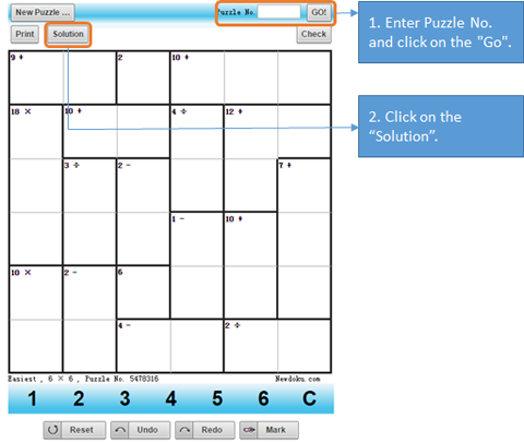 How to find newdoku puzzle solution